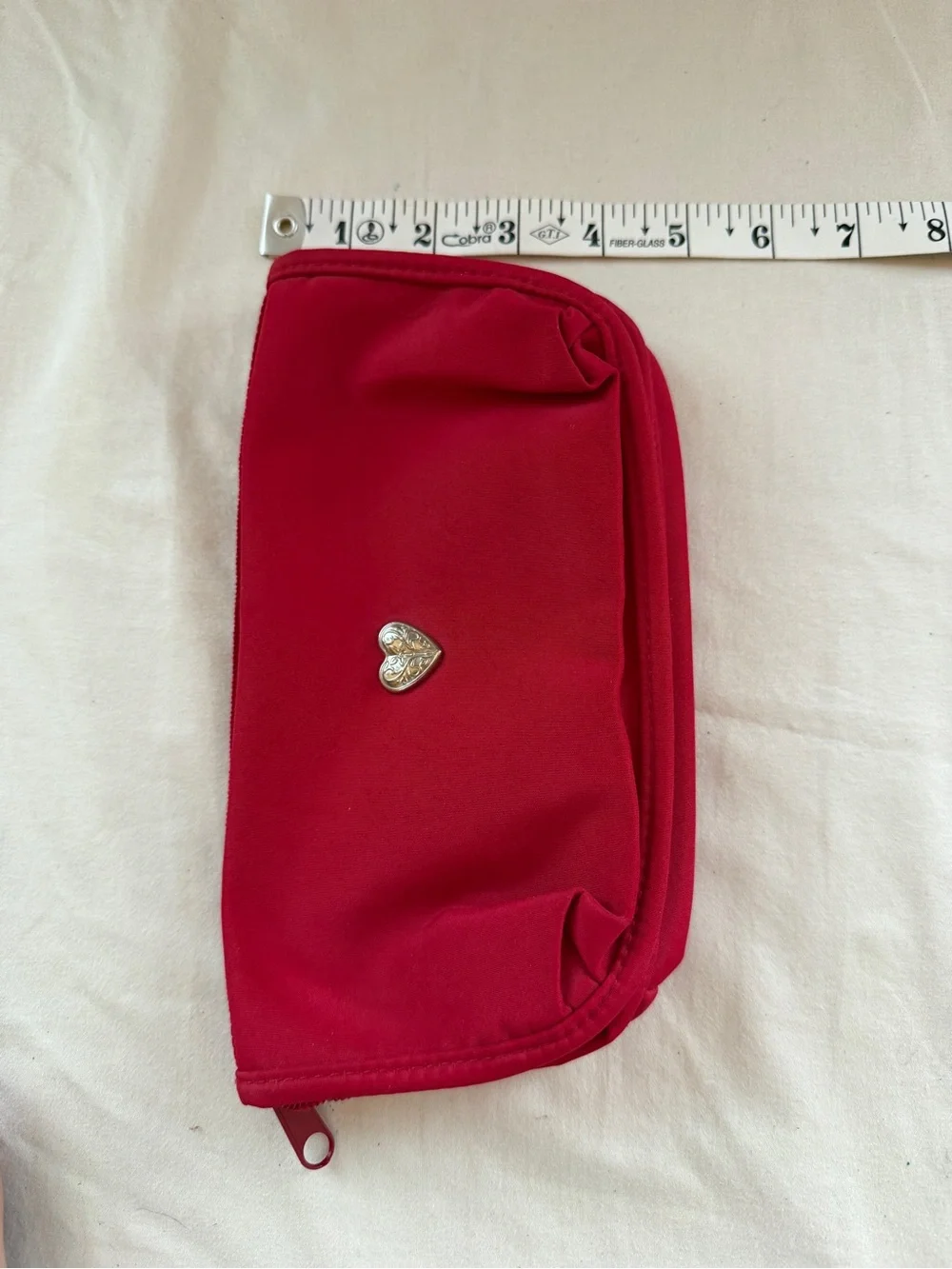 Brighton Red Heart Accent Cosmetic Pouch